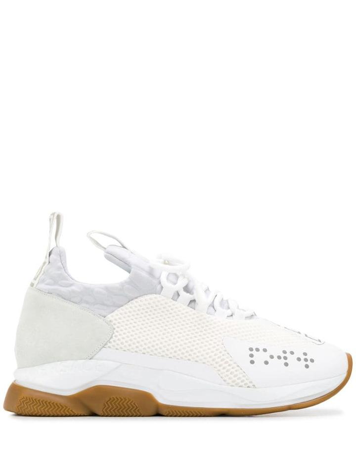 Versace Cross Chainer Low-top Sneakers - White