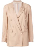 Maison Flaneur Double Breasted Blazer - Neutrals