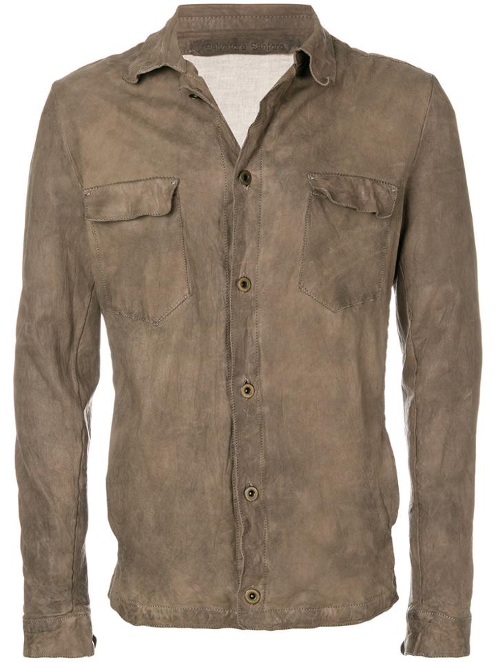 Salvatore Santoro Button-down Fitted Jacket - Brown