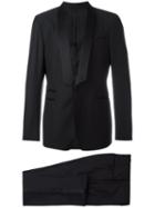 Salvatore Ferragamo Two-piece Applique Detail Suit, Men's, Size: 54, Black, Wool/cupro/viscose