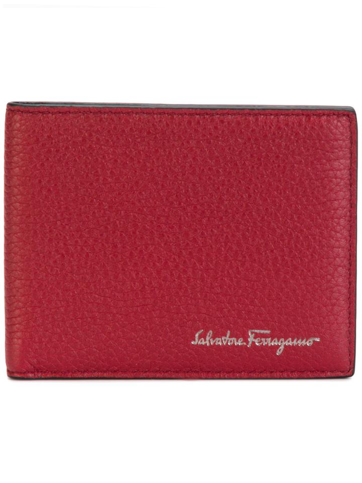 Salvatore Ferragamo Embossed Bi-fold Wallet - Red