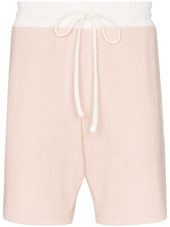 Prévu Contrast Waist Shorts - Pink