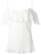 Polo Ralph Lauren Spaghetti Strap Top, Women's, Size: 6, White, Silk/polyester