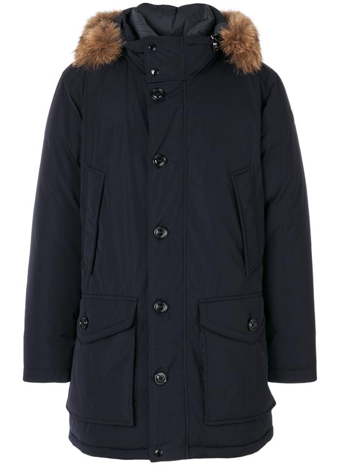 Moncler River Parka Coat - Blue