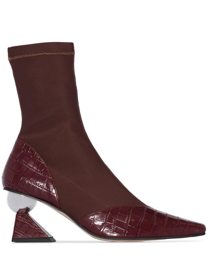 Yuul Yie Gwen 70mm Ankle Boots - Red