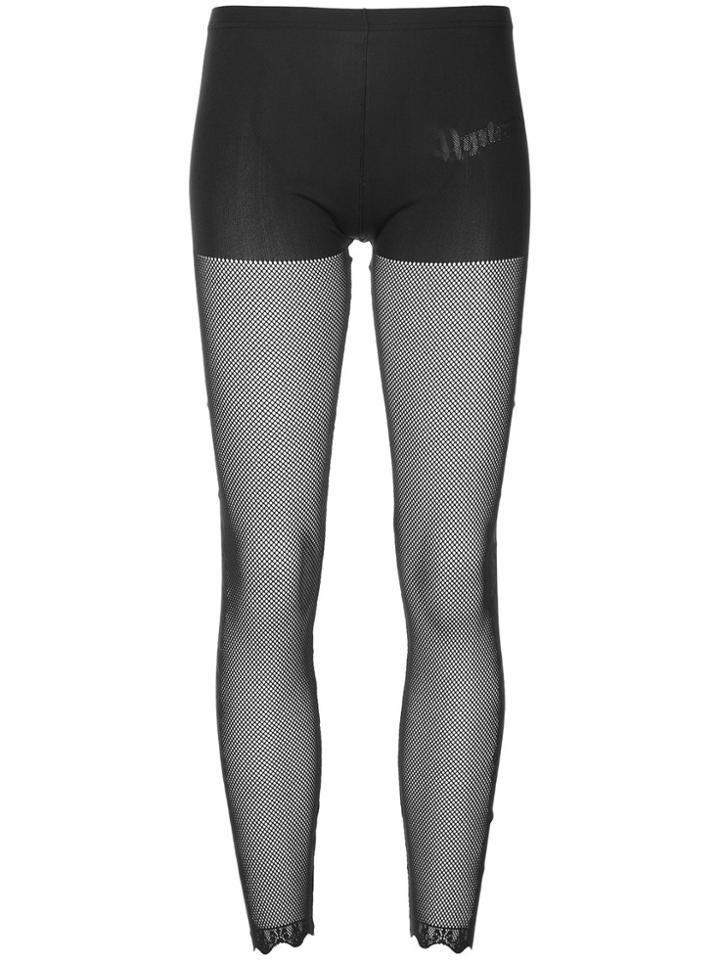 Hysteric Glamour Side Pattern Jacquard Leggings - Black