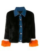 Philipp Plein Rear Logo Cropped Jacket - Brown