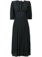 Fendi Cape-style Sleeves Dress - Black