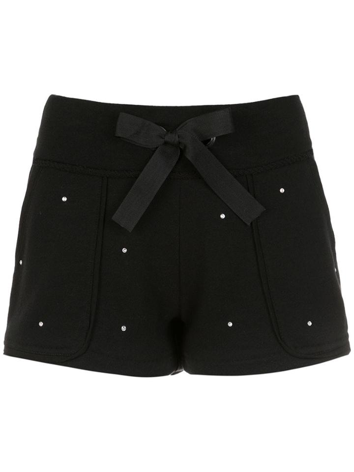 Andrea Bogosian Apliqué Sweatshorts - Black