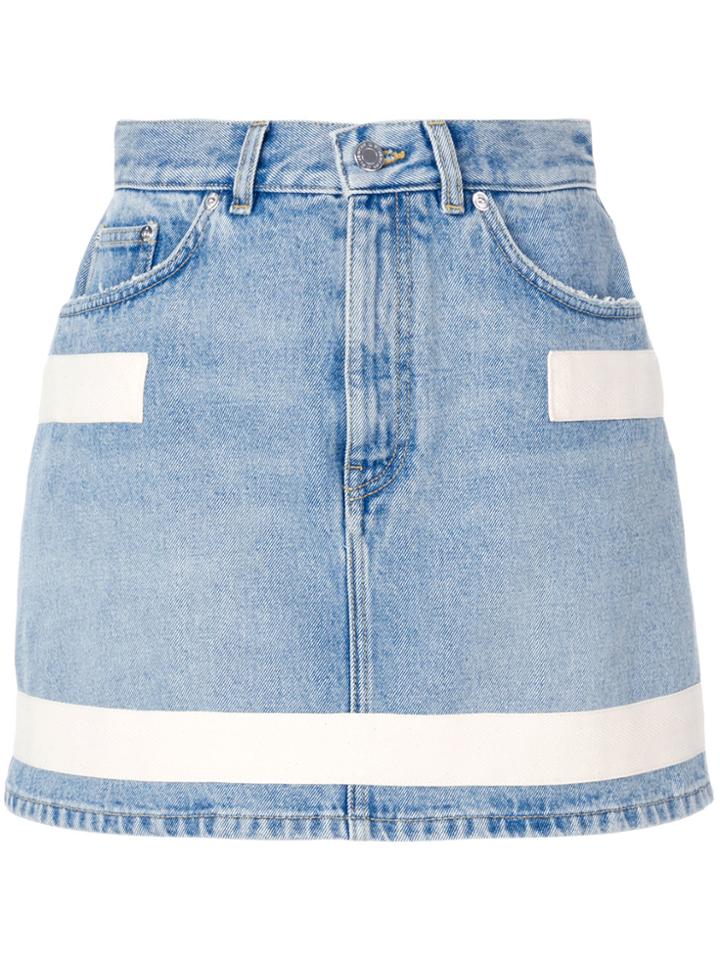 Givenchy Stripe Detail Skirt - Blue