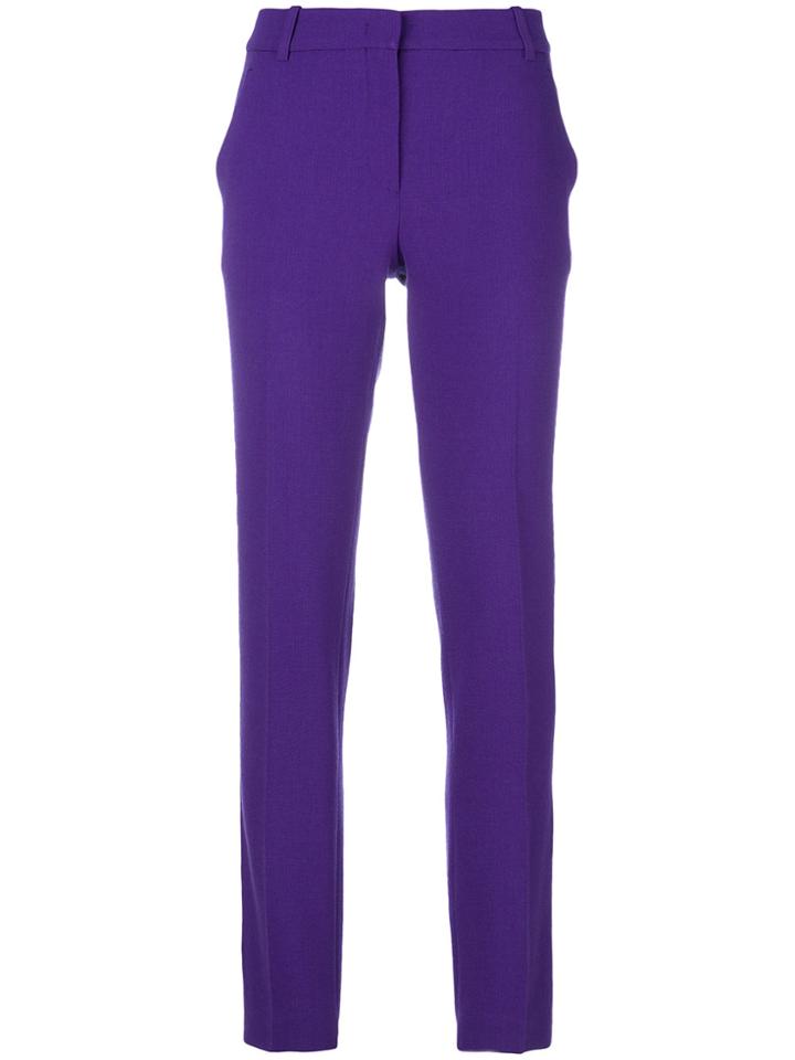 Emilio Pucci Tailored Straight-fit Trousers - Pink & Purple
