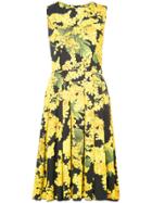 Carolina Herrera Mimosa Sleeveless Print Dress - Yellow & Orange