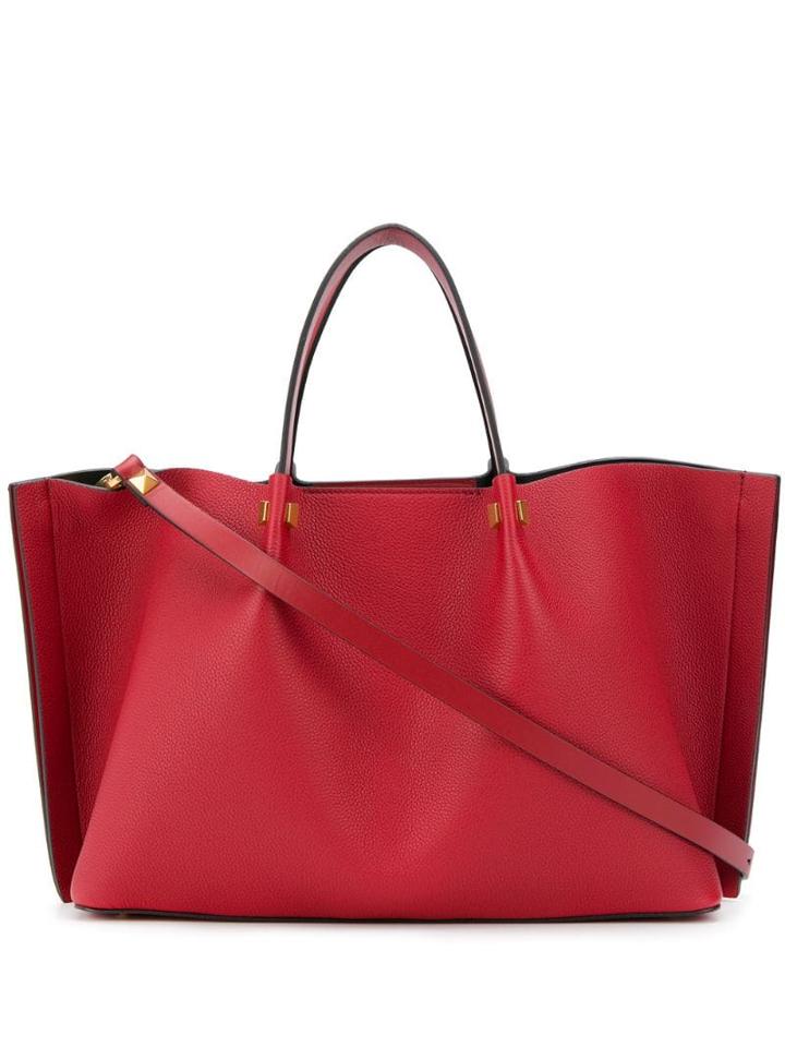 Valentino Valentino Garavani Vlogo Escape Shopper Tote - Red