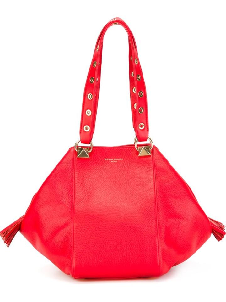 Sonia Rykiel Flore Tote, Women's, Red, Leather