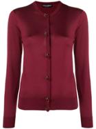 Dolce & Gabbana Rose Button Cardigan - Red