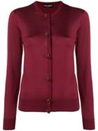 Dolce & Gabbana Rose Button Cardigan - Red