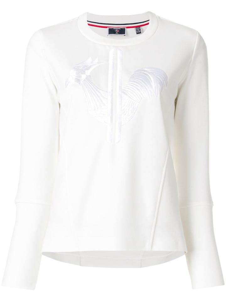 Rossignol Logo Embroidered Sweater - White