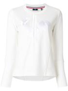 Rossignol Logo Embroidered Sweater - White