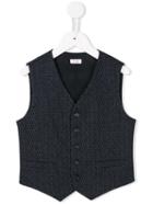 Il Gufo Jacquard Waistcoat, Boy's, Size: 6 Yrs, Blue