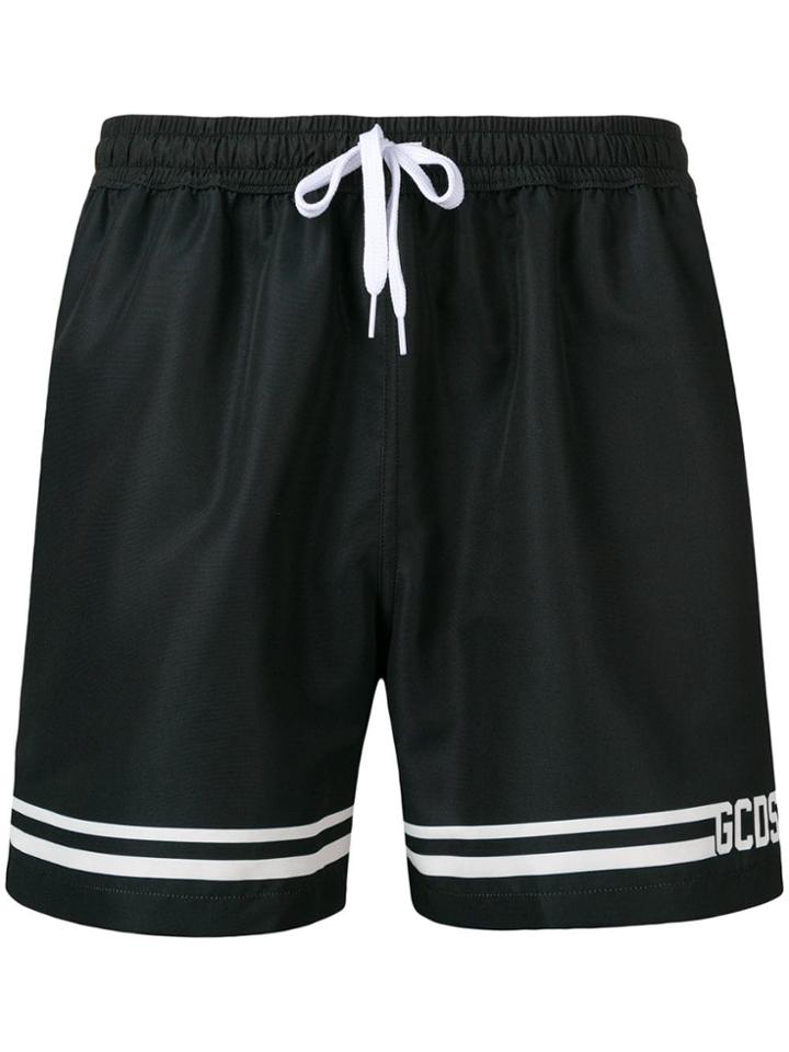 Gcds Logo Swim Shorts - Black