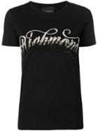 John Richmond Sequinned Studded T-shirt - Black