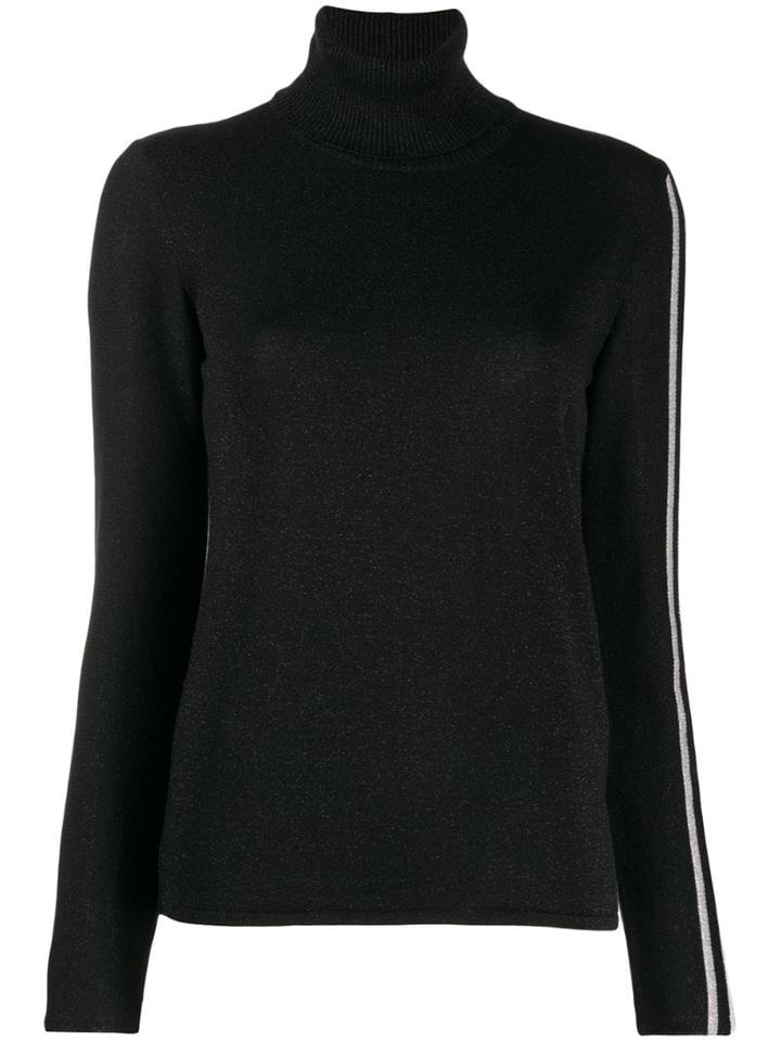 Iceberg Logo Stripe Jumper - Black