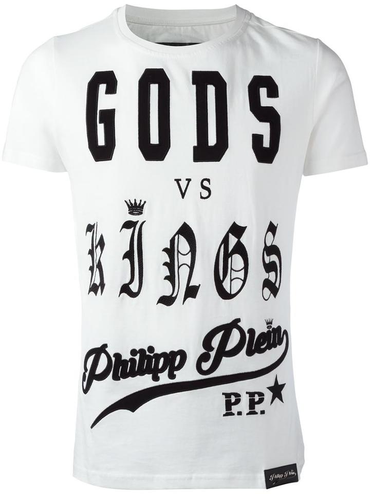 Philipp Plein Versus T-shirt, Men's, Size: Xl, White, Cotton