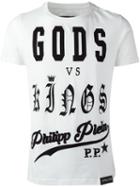 Philipp Plein Versus T-shirt, Men's, Size: Xl, White, Cotton