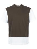 Marni Two Tone T-shirt, Men's, Size: 50, Brown, Cotton
