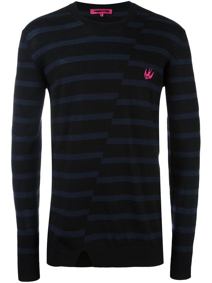 Mcq Alexander Mcqueen 'swallow' Jumper, Men's, Size: Small, Black, Wool