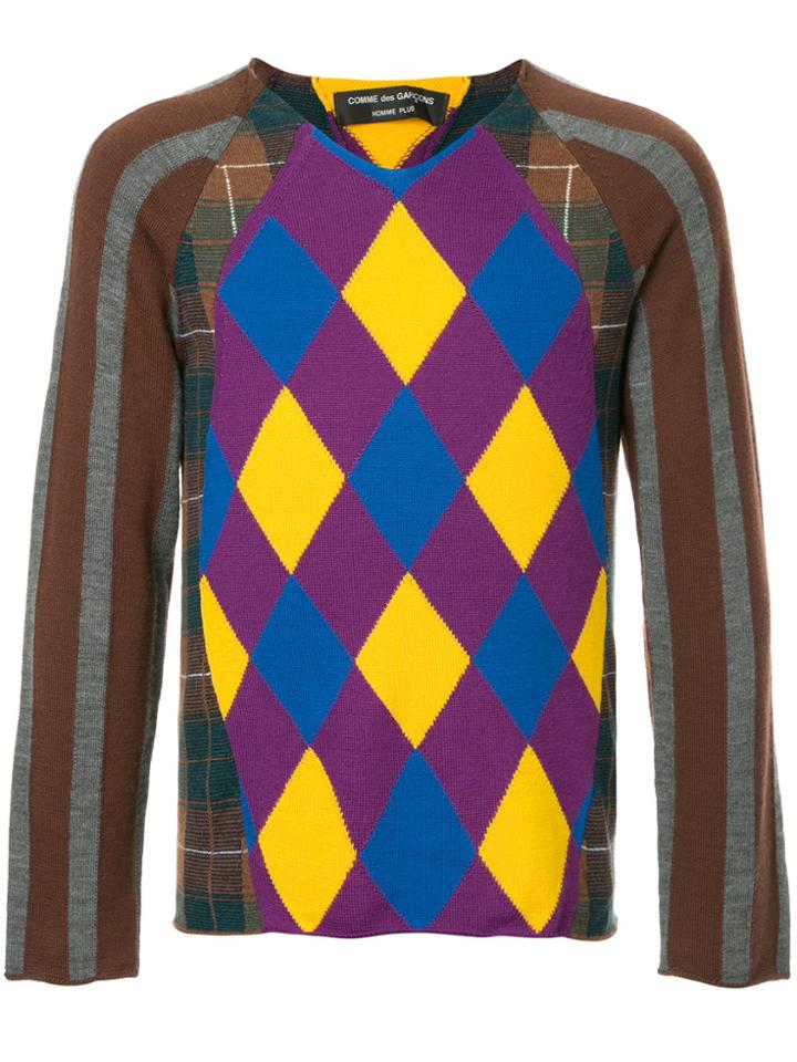 Comme Des Garçons Vintage Patchwork Jumper - Multicolour
