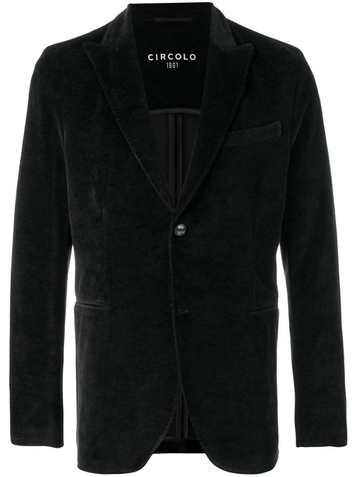 Circolo 1901 Peaked Lapel Blazer - Black