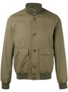 Aspesi High Neck Bomber Jacket, Men's, Size: Medium, Green, Cotton/polyester/polyamide/polyamide