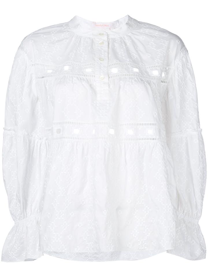 See By Chloé Cut Out Detail Blouse - White