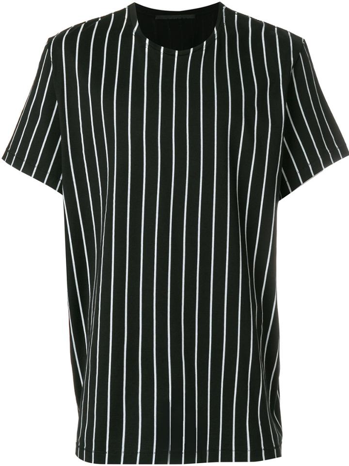 Haider Ackermann Striped Shortsleeved T-shirt - Black