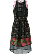 Coach - Floral Patchwork Dress - Women - Silk/cotton/polyamide/cupro - 4, Black, Silk/cotton/polyamide/cupro