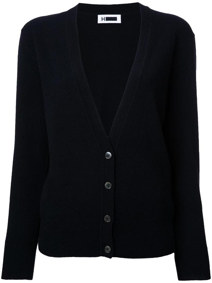 H Beauty & Youth V Neck Cardigan, Women's, Black, Cashmere