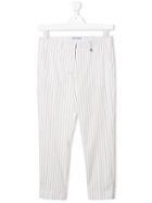 Simonetta Teen Striped Trousers - White