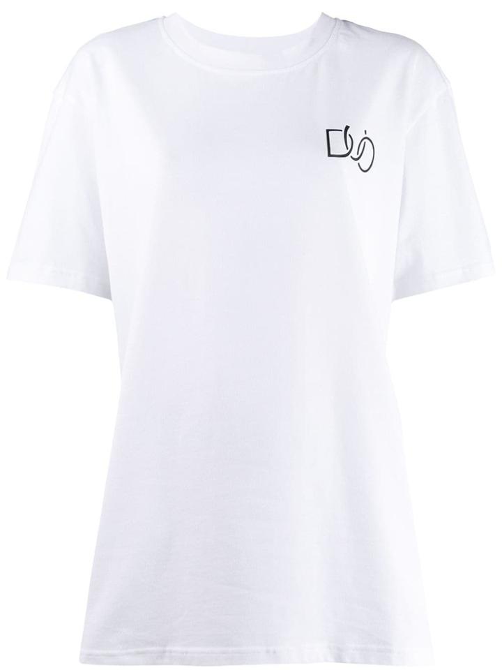 Natasha Zinko Beach Trash Print T-shirt - White