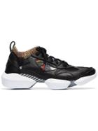 Reebok Black, White And Multicoloured 3d Opus Sneakers - Blue