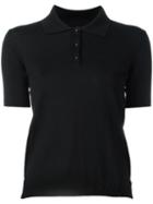 Maison Margiela Classic Polo Shirt, Women's, Size: Small, Black, Wool