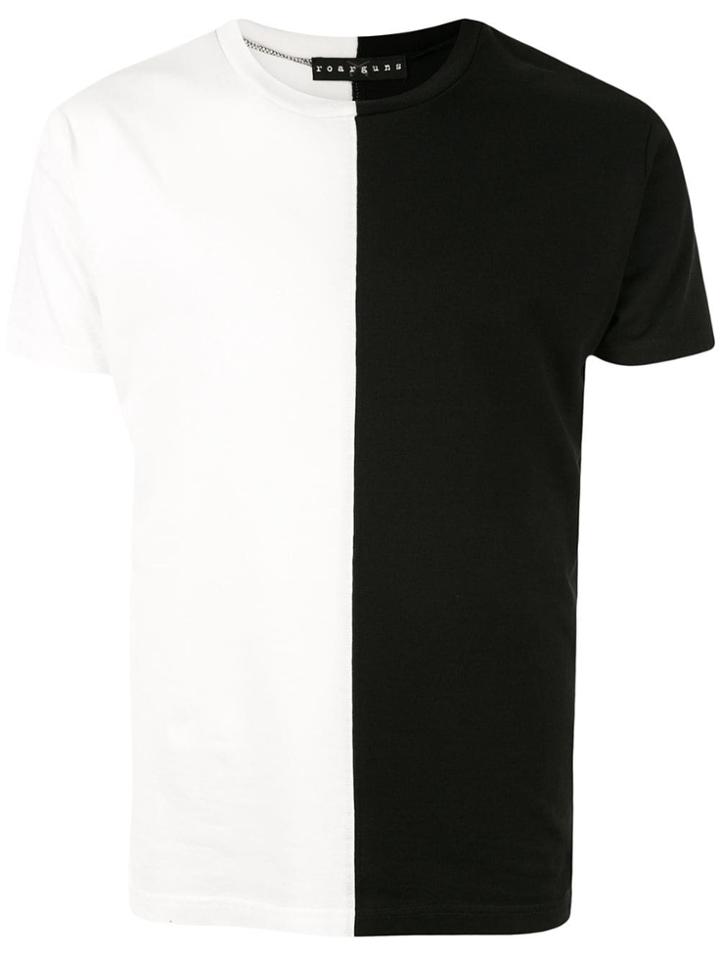 Roarguns Studded Colour Block T-shirt - White