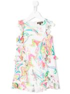 Roberto Cavalli Kids - Animal Print Dress - Kids - Silk/acetate/cupro - 6 Yrs, White