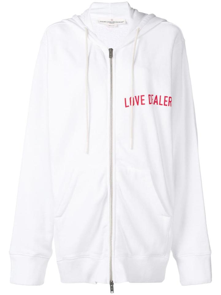 Golden Goose Deluxe Brand Love Dealer Cardigan - White