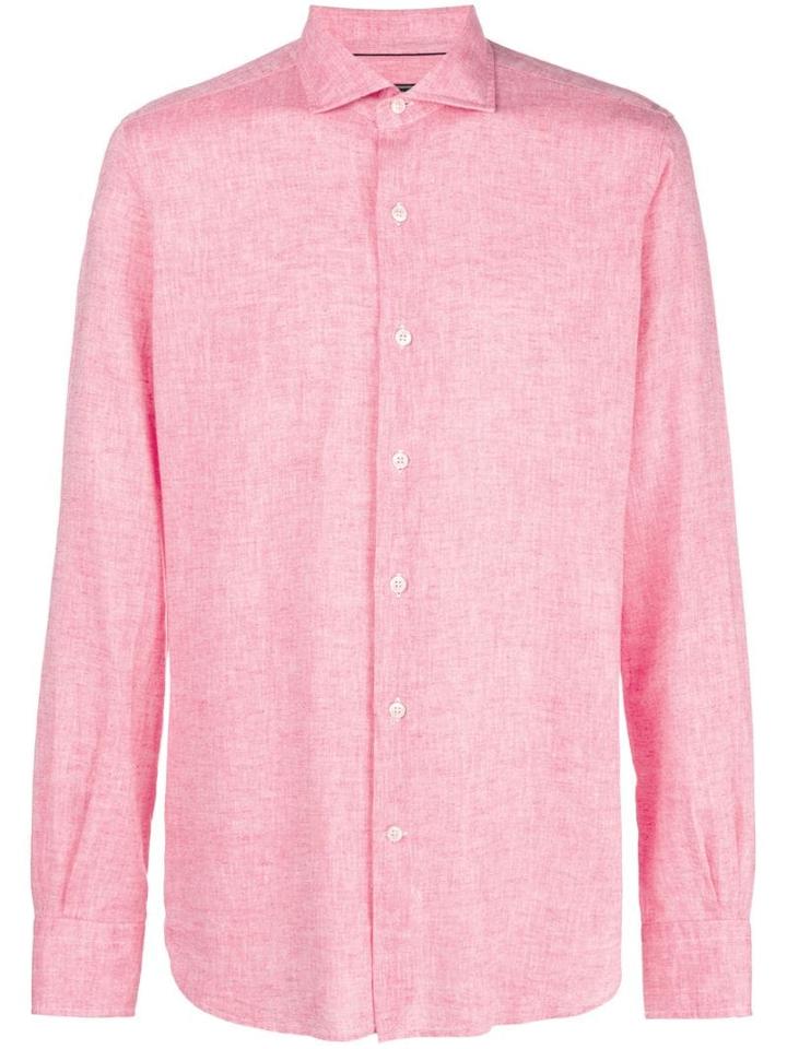 Orian Plain Button Down Shirt - Pink