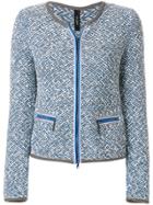 Marc Cain Zipped Knit Jacket - Blue