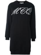 Mcq Alexander Mcqueen Tattoo Print Sweatshirt Dress