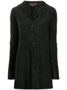 Romeo Gigli Pre-owned 1997 Textured Elongated Shirt - Brown