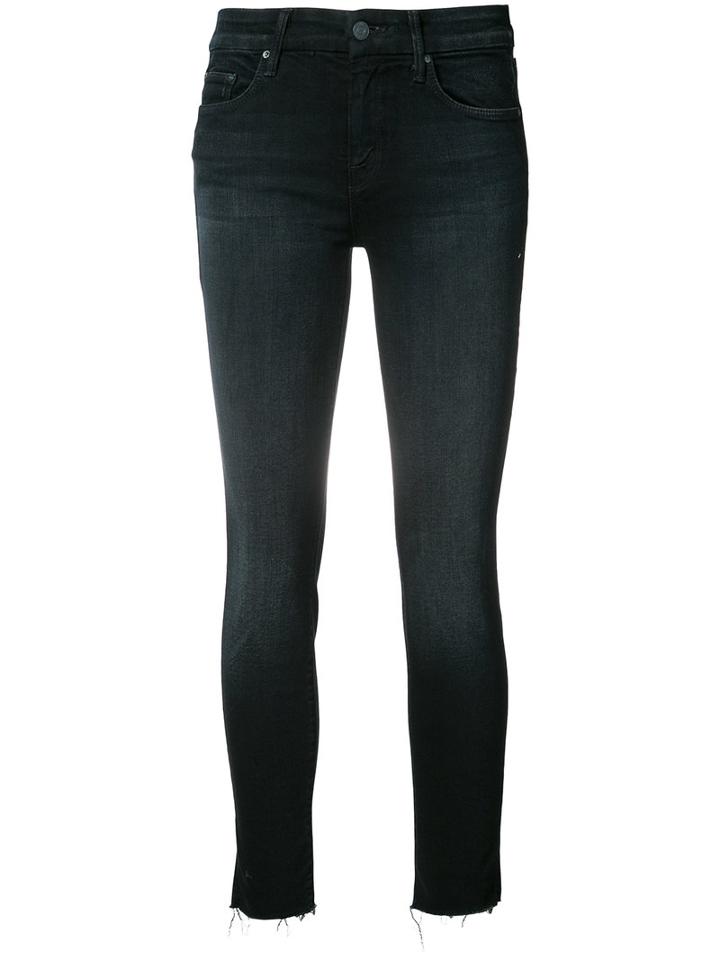 Mother - Skinny Jeans - Women - Cotton/polyester/spandex/elastane - 25, Black, Cotton/polyester/spandex/elastane