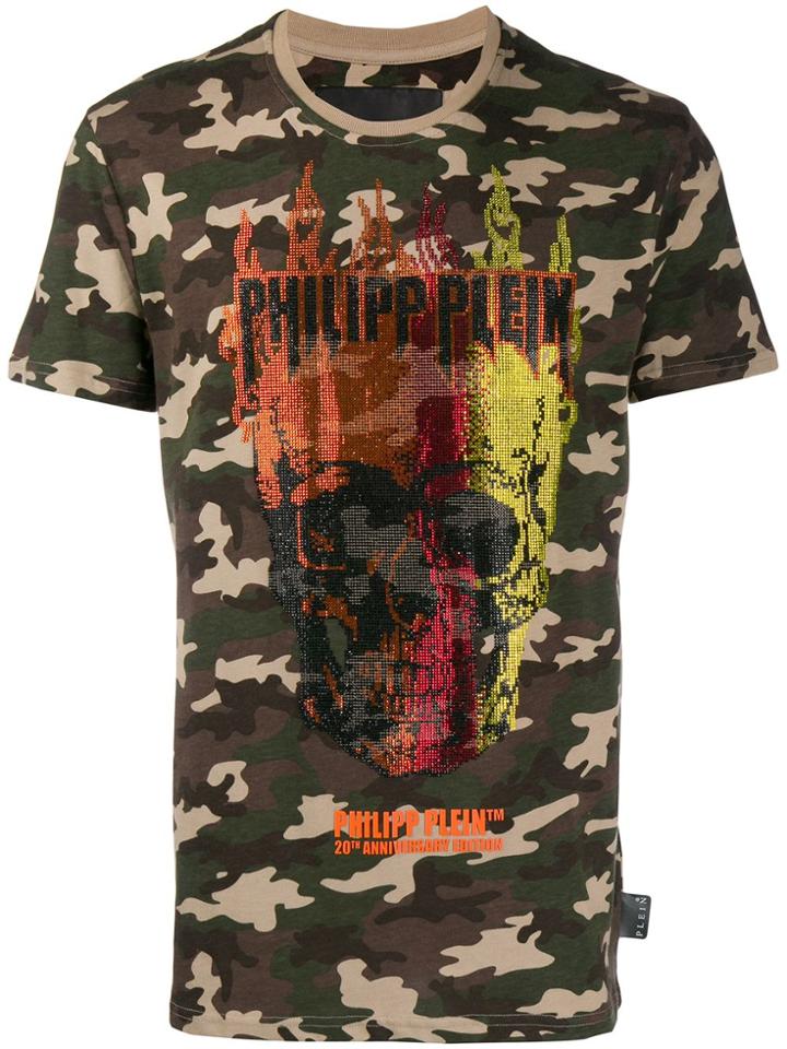 Philipp Plein Statement Logo T-shirt - Green